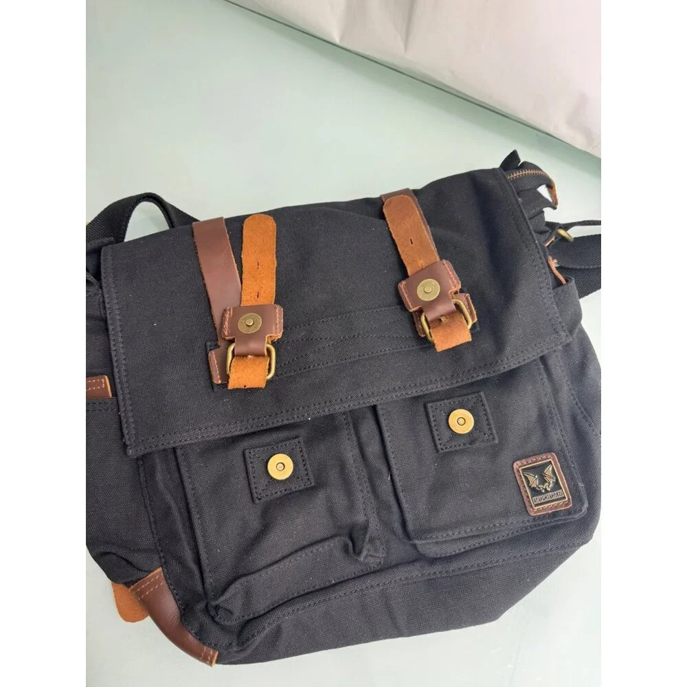 Muchuan Canvas Messenger Laptop Bag I Am Legend Black Crossbody Briefcase New